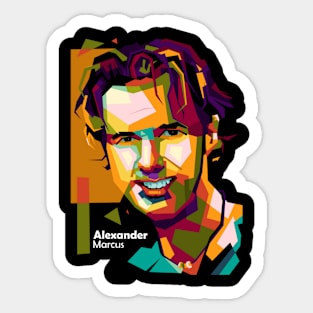 Alexander Marcus In Wpap Art Sticker